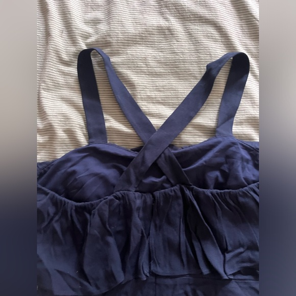 NWT Madewell Ruffle Top Cross Back Dress - Picture 9 of 9